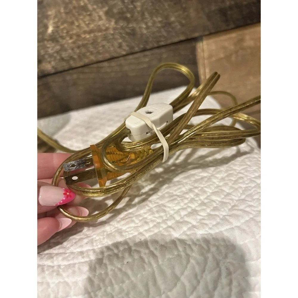 Polished Brass Accent Electric Lamp 9